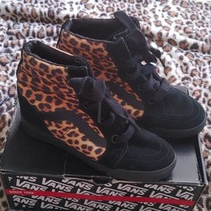 Vans Sk8 Hi Wedge Leopard